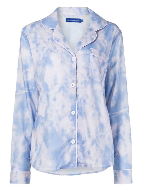 Tie-dye print pajama set - Blue
