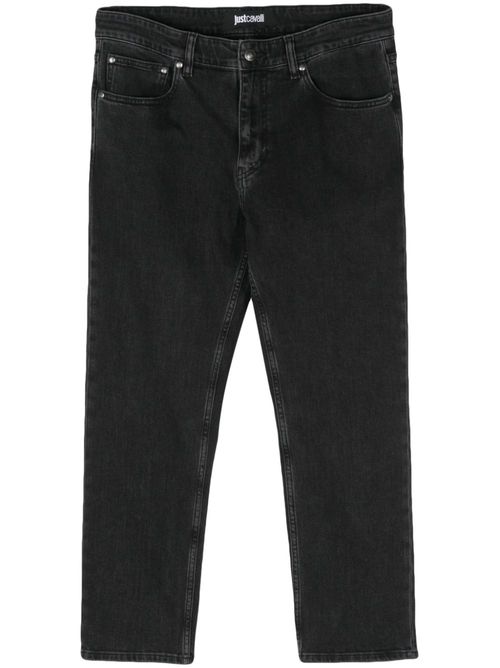 Slim-fit cropped jeans - Black