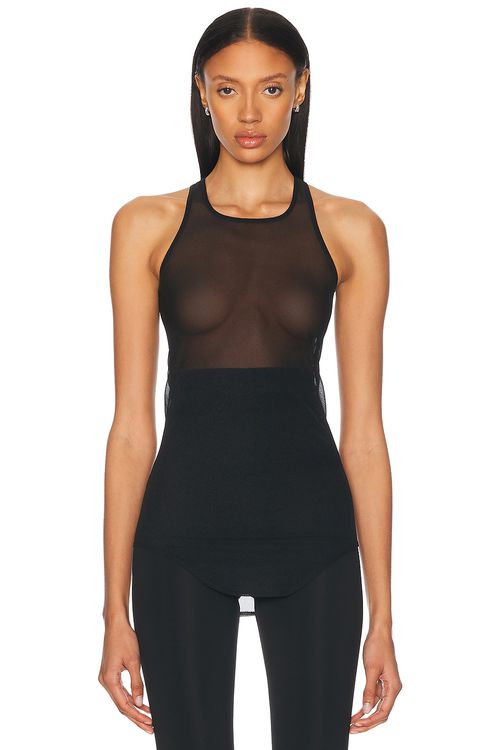 RICK OWENS LILIES Tank Top in Black - Black. 44 also