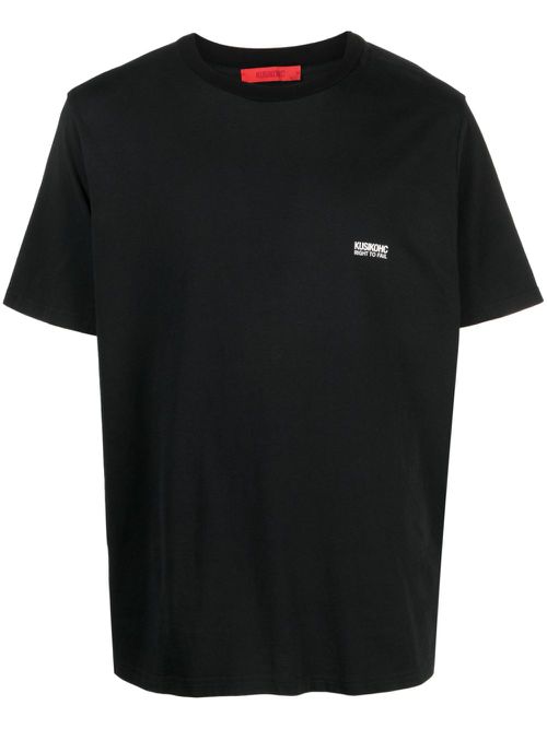 Photograph-print cotton T-shirt - Black