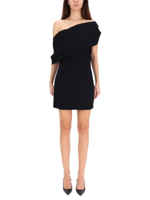 Pesce Draped One-shoulder Mini Dress