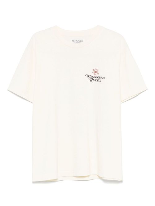 Logo-print t-shirt - Neutrals