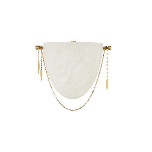 Vintage Polished Brass LED Wall Sconce from the Fabriano Collection