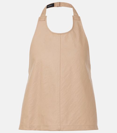 Wardrobe. NYC Halterneck cotton-blend drill top