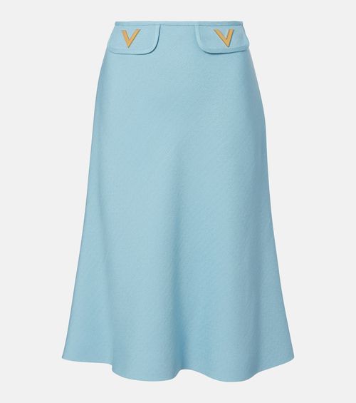 VLogo canvas midi skirt