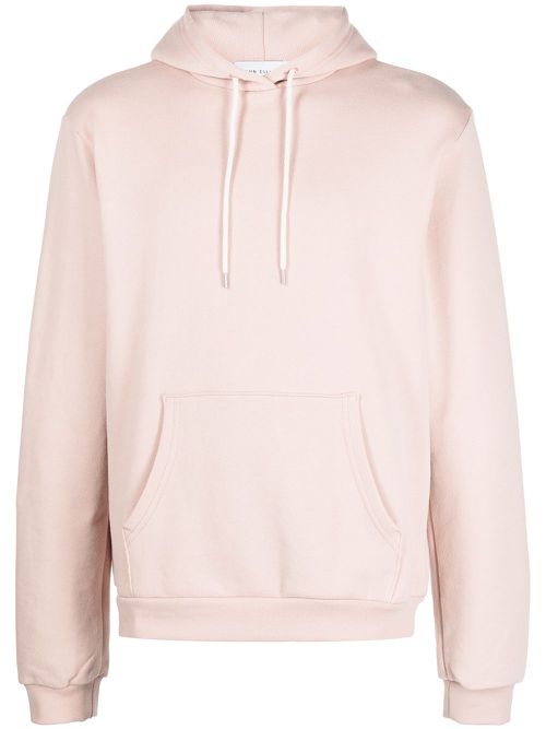 Beach drawstring relaxed-fit hoodie - Pink