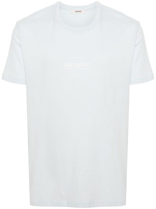 Jetty cotton-blend T-shirt - Blue