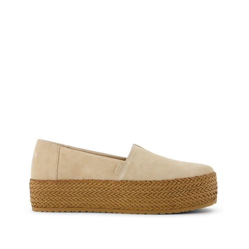 Women's Valencia Natural Suede Espadrille Platform Espadrille Slip On