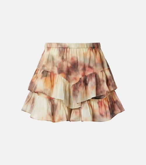 Jocadia printed ruffled cotton skort