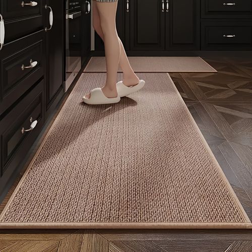 TEMU 2pcs Kitchen Rug Set, Rubber Backed Long Floor Mats, Non-slip, Washable, Easy To Clean, With Hand Wash Only, For , Dining Rooms, And Entrance