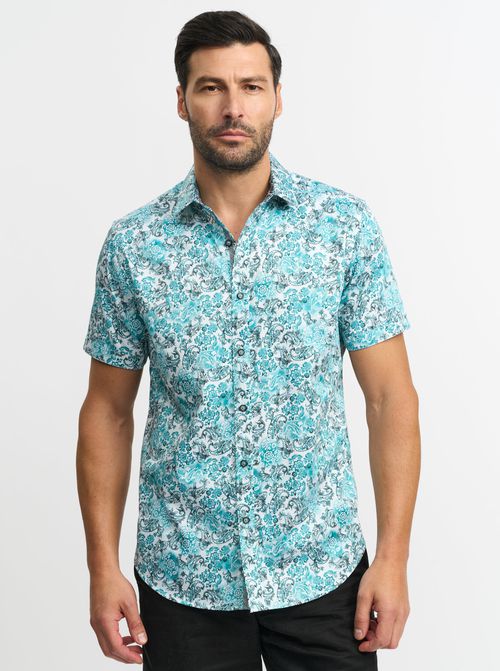 Robert Graham Robert Graham Downing Short Sleeve Button Down Shirt
