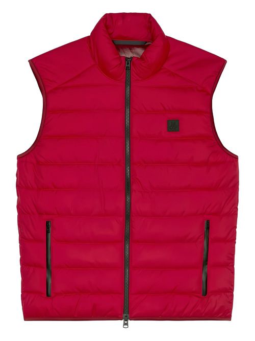 Quilted padded gilet - Red