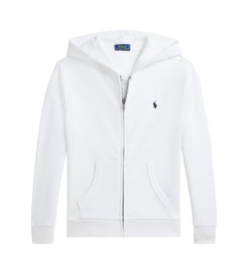 Polo Ralph Lauren for boy. 322964134001 White hooded terry sweatshirt (7años=124/134cm), Casual, Cotton, Long sleeve, children's fashion