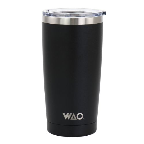 18oz Thermal Tumbler with Acrylic Lid in Matte Black