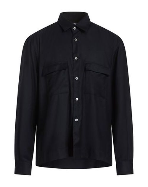 Man Shirt Midnight blue Size 17 Virgin Wool