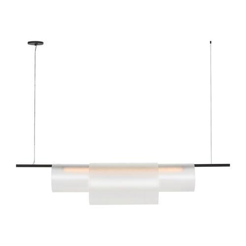 Nightshade Black LED Linear Chandelier from the Trace Collection
