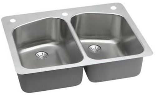 Elkay Harmony Collection Drop-In/Undermount Stainless Steel Sink LKHSR33229PD