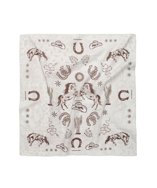 TVH WESTERN PATTERN BANDANA CREAM