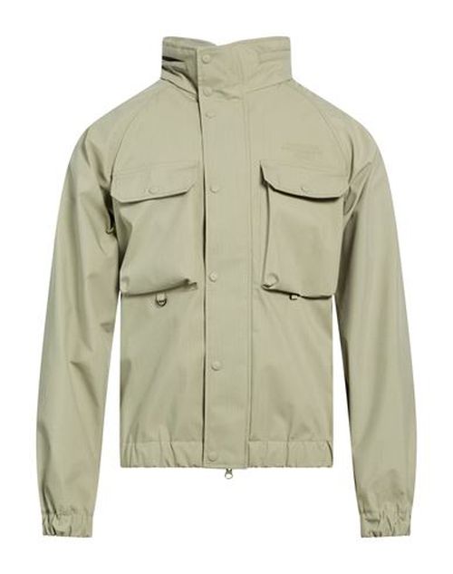 Man Jacket Sage green Size L Cotton, Polyamide, Polyester