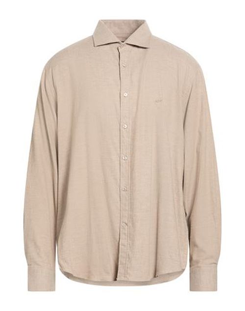 Man Shirt Taupe Size 18 Cotton