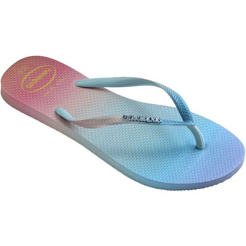 Havaianas Womens Hav. Slim Gradient Sunset Ballet Ro Flip Flops in White - Multicolour - 3- Shoe