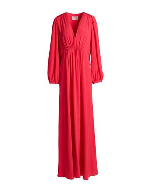 Momoní Woman Maxi dress Coral Size 4 Acetate, Silk