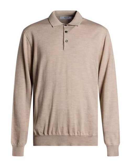 Man Sweater Sand Size 44 Merino Wool