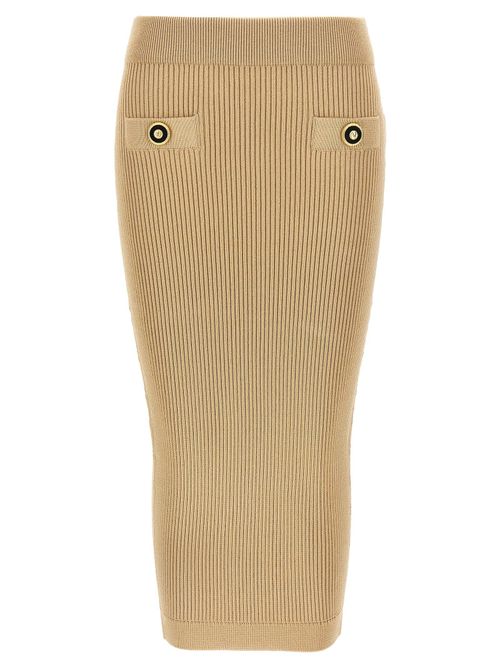 Ribbed Midi Skirt