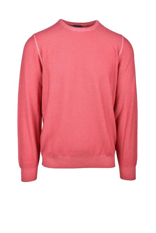 Red Crewneck Virgin Wool Sweater