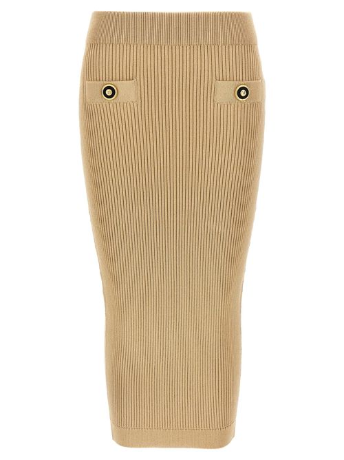 Ribbed Midi Skirt Skirts
