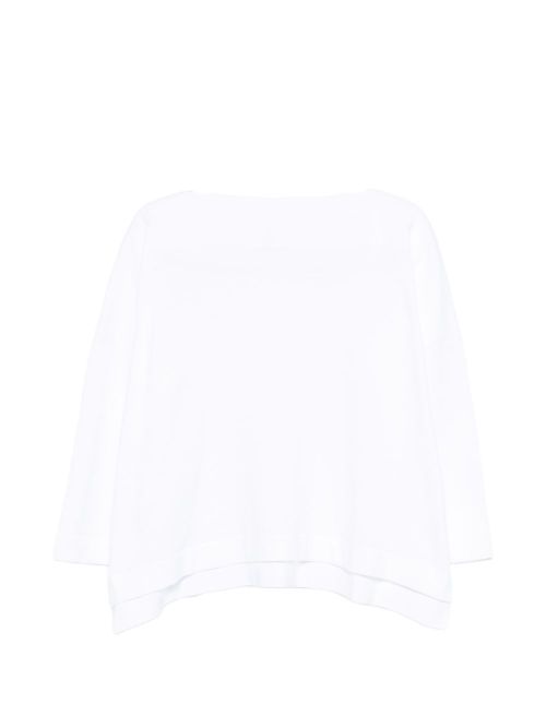 Cotton boat-neck sweater