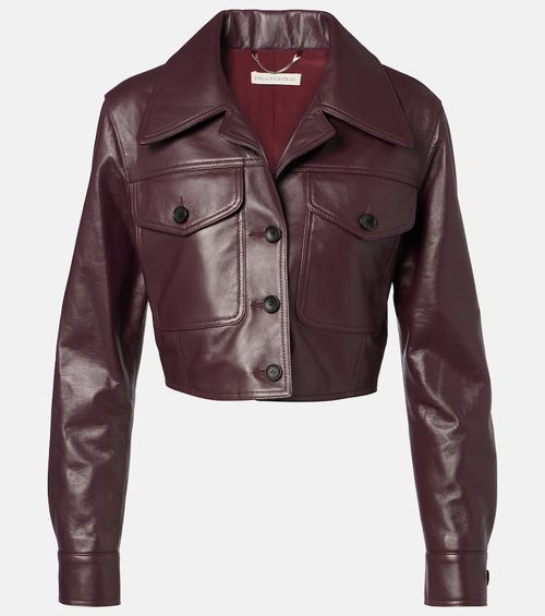 Nics cropped leather jacket