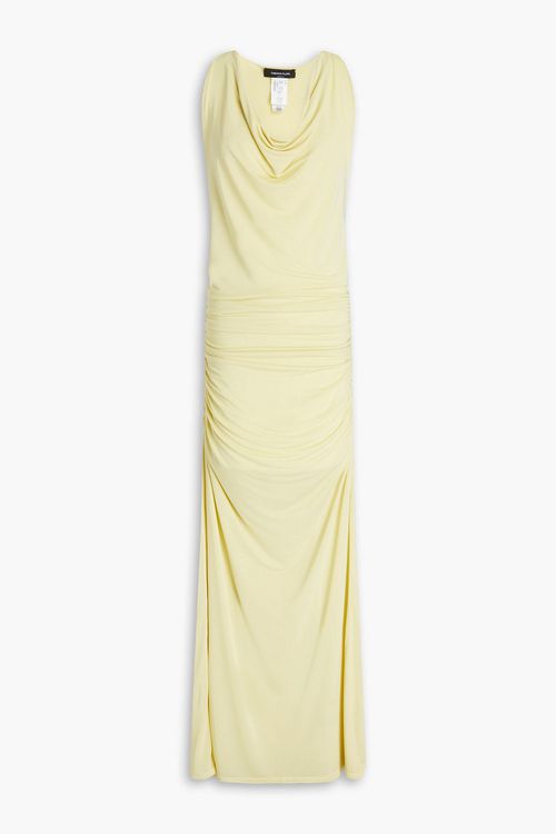Fabiana Filippi - Draped stretch-jersey maxi dress - Yellow - IT 40