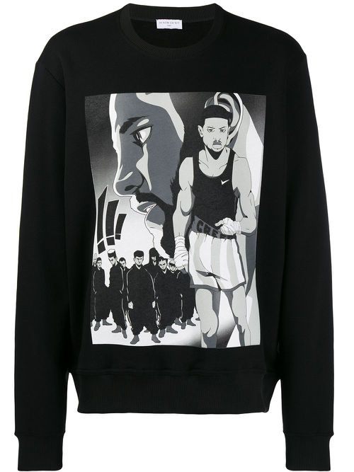 Creed print sweatshirt - Black