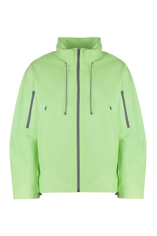 Leather Windbreaker Jacket