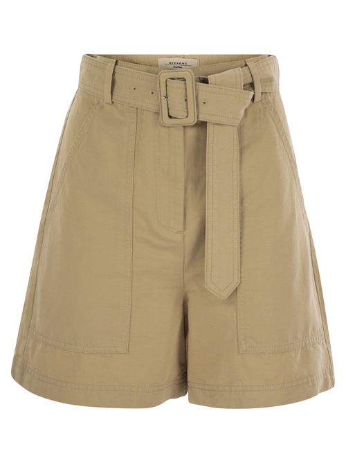Weekend Maxmara Cirino - Cotton And Linen Bermuda Short