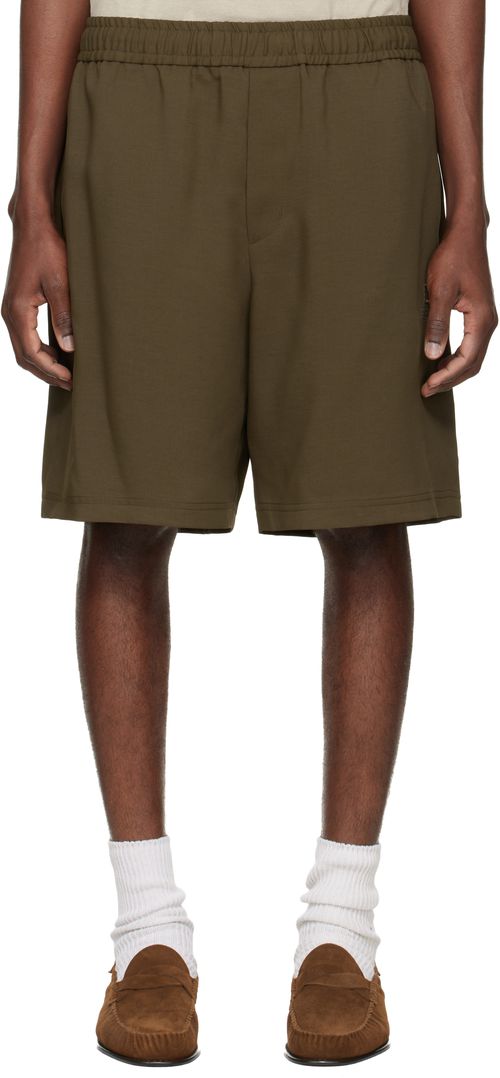 Brown Twill Shorts