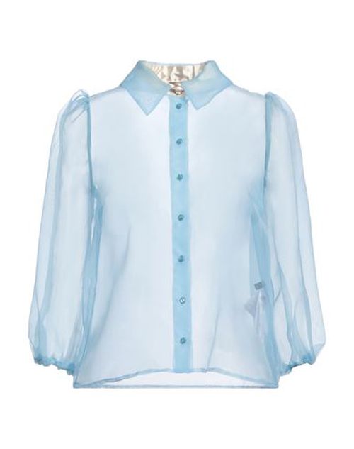 Elisabetta Franchi Woman Shirt Light blue Size 6 Polyester