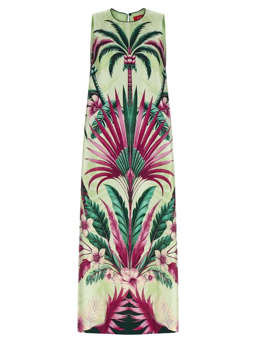 F. R.S. - FOR RESTLESS SLEEPERS Silk Long Women's Dress