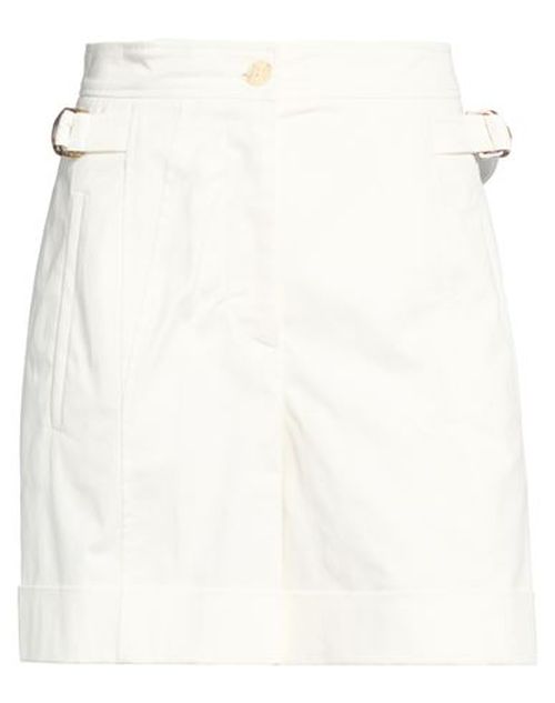 Woman Shorts & Bermuda Shorts White Size 2 Cotton, Elastane