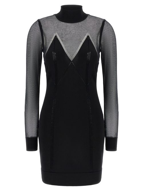Dress With Transparencies Dresses Black