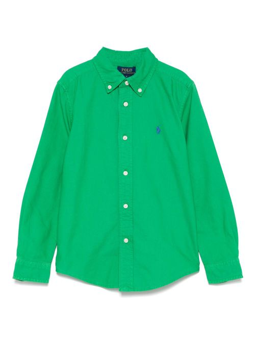 Polo Pony-embroidered shirt - Green