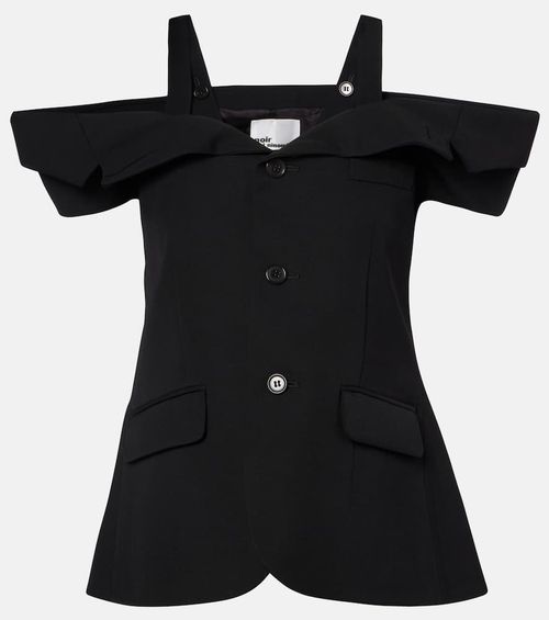 Cutout wool top