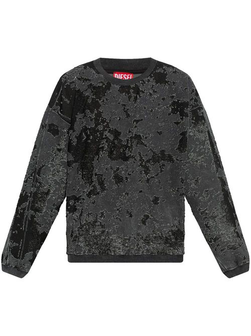Distressed-effect sweatshirt - Black