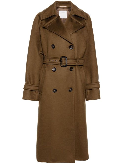 Leandro double-breasted coat - Green