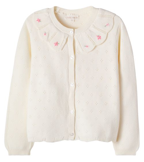 Mynalette embroidered cotton cardigan