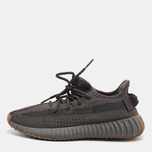Yeezy x Adidas Boost 350 V2 37.5 Dark Grey Knit Fabric Low Top Sneaker