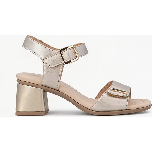 Women's Remonte D1K54 Womens Ankle Strap Sandals Pale Gold