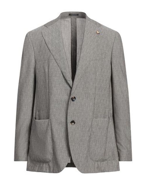 Man Blazer Khaki Size 44 Virgin Wool