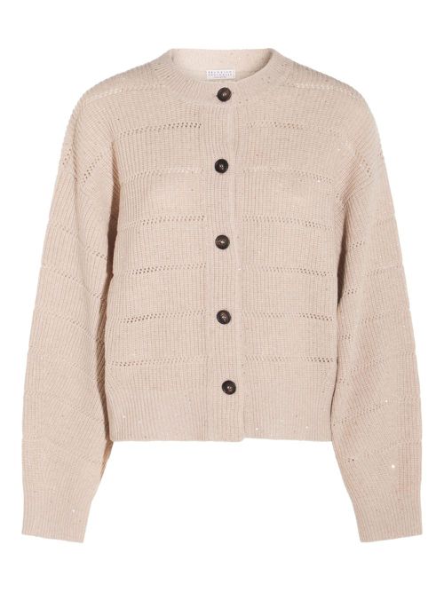 Knitted cardigan - Neutrals